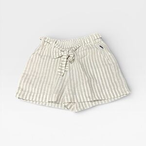 Holebrook Lydia Shorts Linen Blend Tan and White Stripe Women’s Shorts